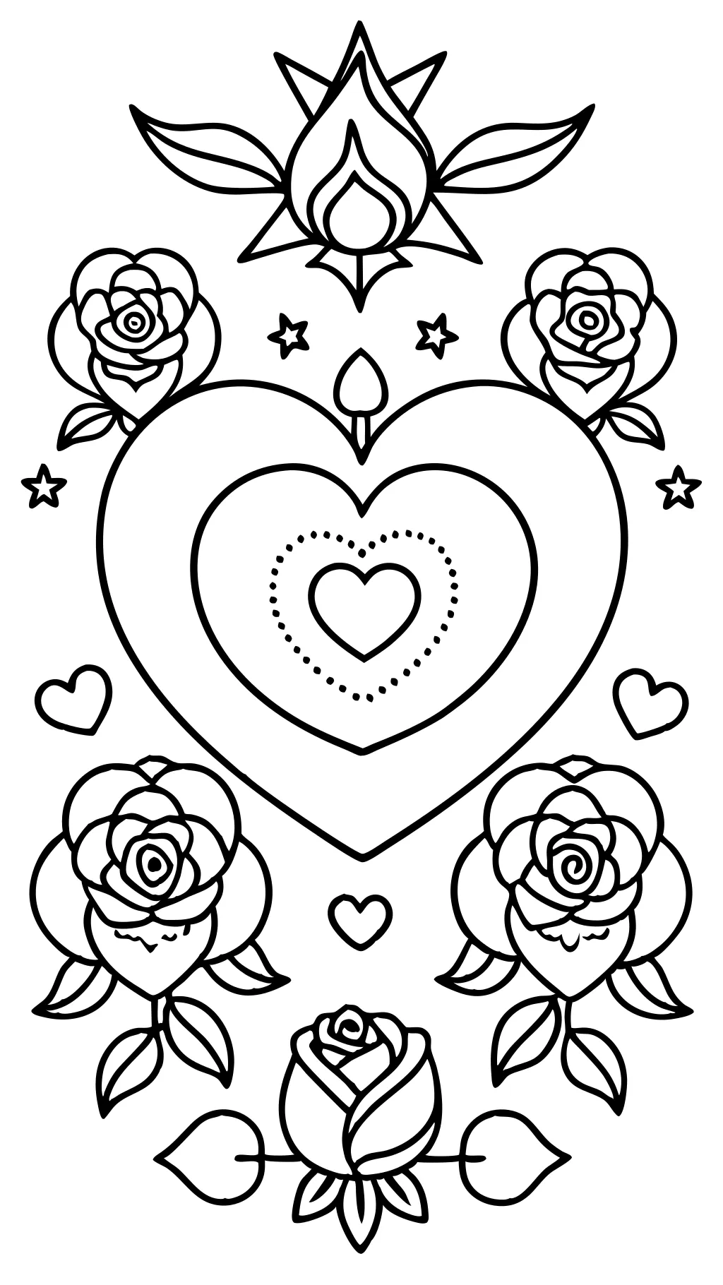 coloriages pour la Saint-Valentin adulte